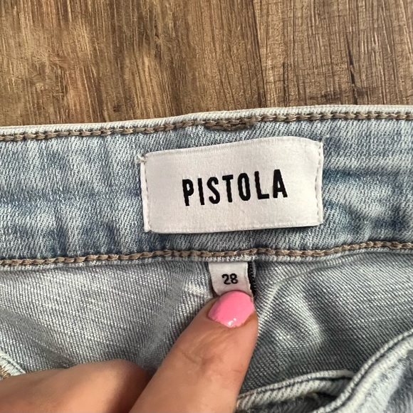 PISTOLA | Arielle Light Wash Paint Splatter Skinny Jeans 28 - Picture 11 of 13
